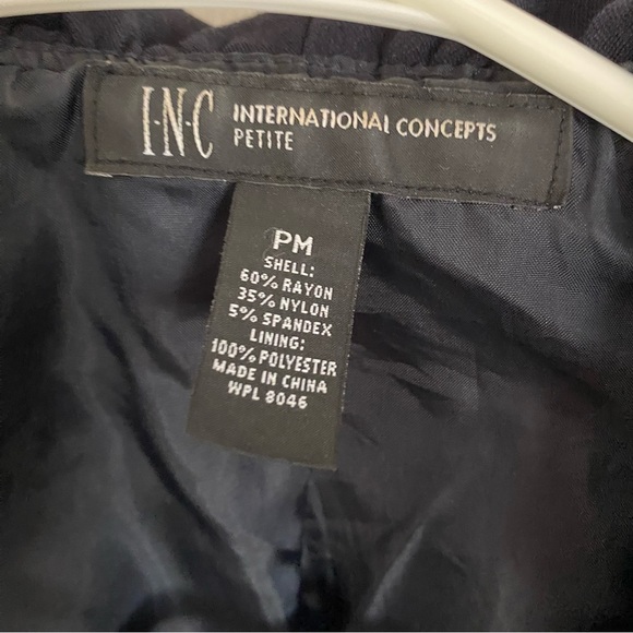 I.N.C. Navy Blue Blazer Size Petite Medium - Picture 6 of 6